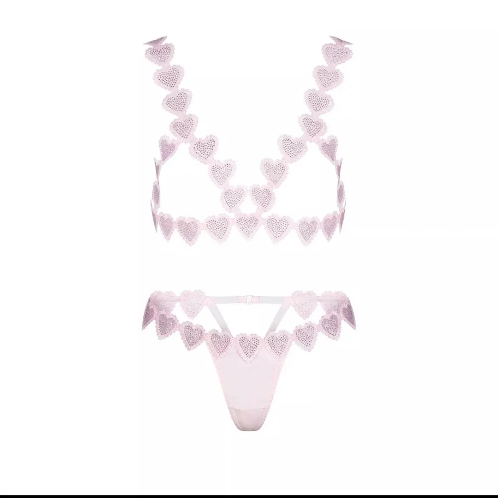 SKIMS Rhinestone Heart Set💕 - Picture 3 of 16